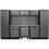 Loops Garage Storage System Unit - 3240 x 485 x 2000mm - 36mm Pressed Wood Worktop 4
