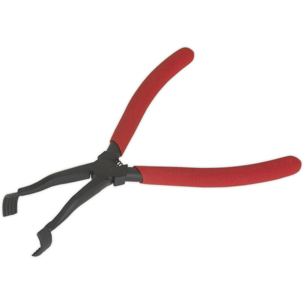 Brake Spring Washer Pliers - Spring Loaded Offset Jaws - Drum Brake Assembly