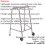 Loops Ultra Narrow Lightweight Walking Frame with Wheels - 490mm Width - Medium 2