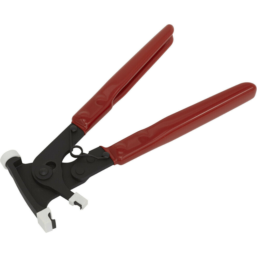 Multipurpose Stick-On Wheel Balancing Weight Pliers - Hammer Pry Bar Trims Rims