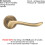 Loops 4x PAIR Scroll Shaped Lever Handle on Round Rose Concealed Fix Antique Brass 2