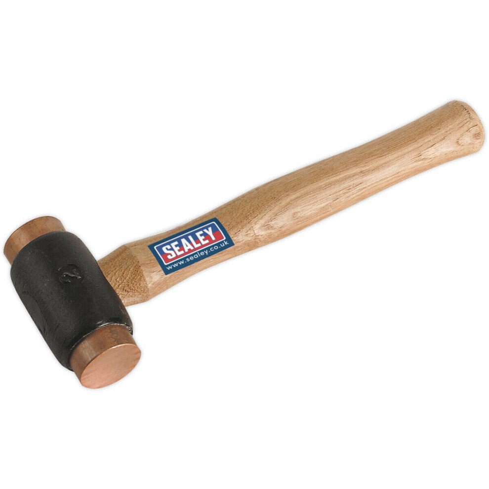 2.75lb Copper Faced Hammer - Hickory Wooden Shaft - Extra Heavy Construction