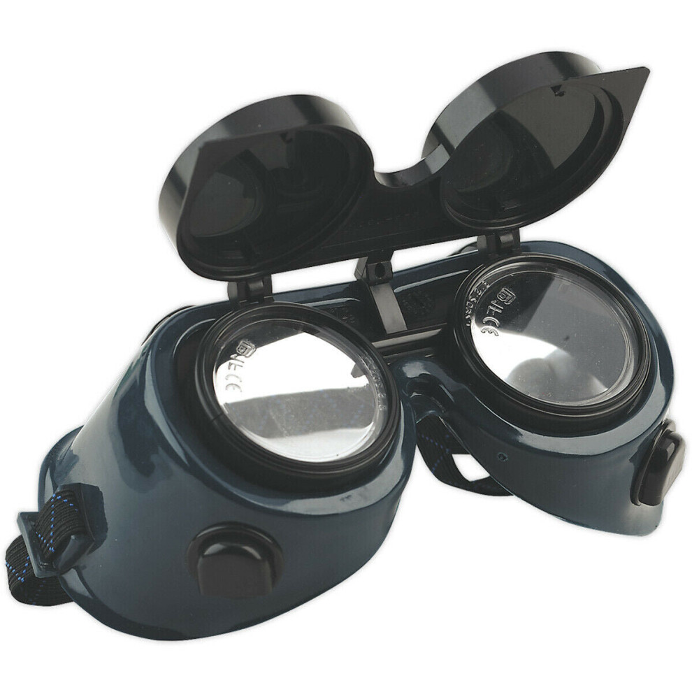 Gas Welding Goggles With Flip Up Lens - Shade 5 - Indirect Ventilation - Ppe 5056581928443