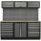 Loops Garage Storage System Unit - 2040 x 485 x 2000mm - 36mm Pressed Wood Worktop 1
