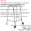 Loops Ultra Narrow Lightweight Walking Frame with Wheels - 490mm Width - Large 2