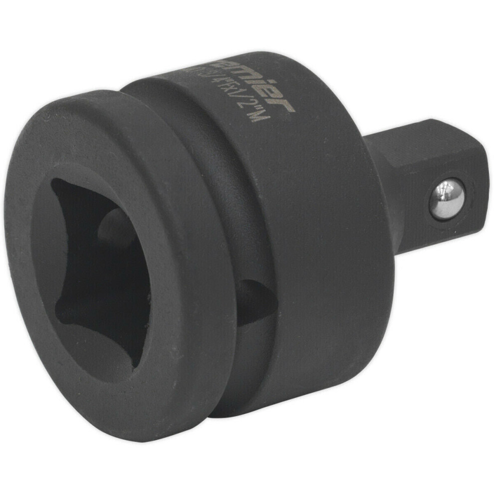 Impact Socket Adaptor - 3/4" Sq Drive Female to 1/2" Sq Drive Male - Drop Forged