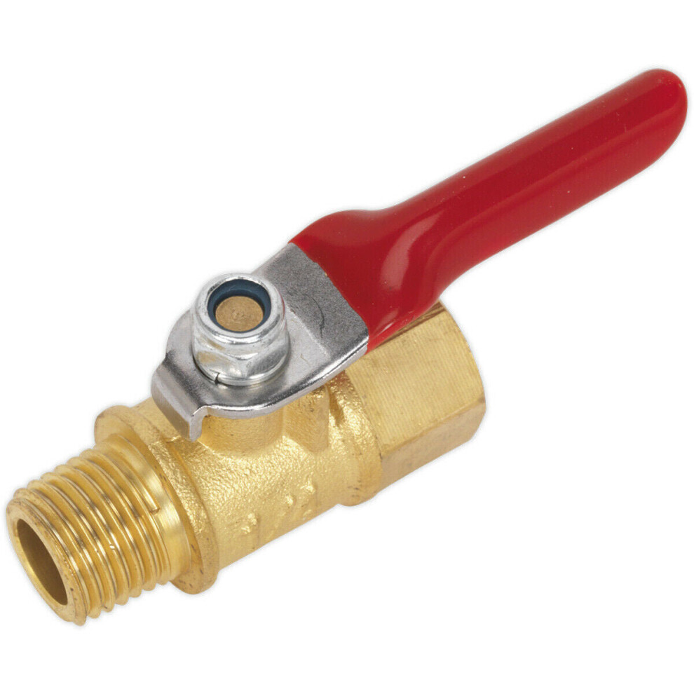 Lever Style Ball Valve - 1/4" Male Bspt Inlet To 1/4" Female Bsp - Air Valve 5056581909930