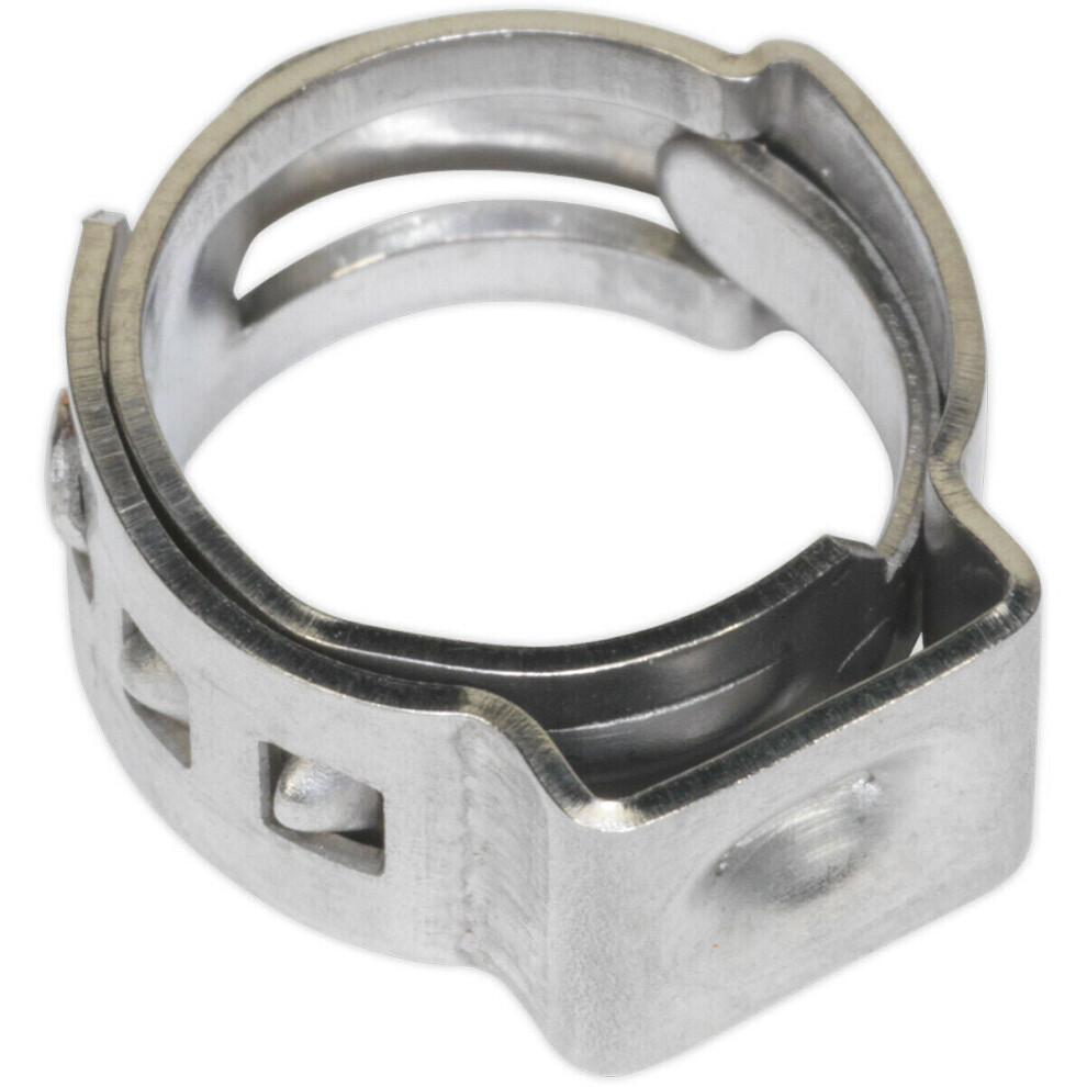 25 Pack Stainless Steel Single Ear O-Clip - 9.8Mm To 11.8Mm Diameter - Fixing 5056524292211