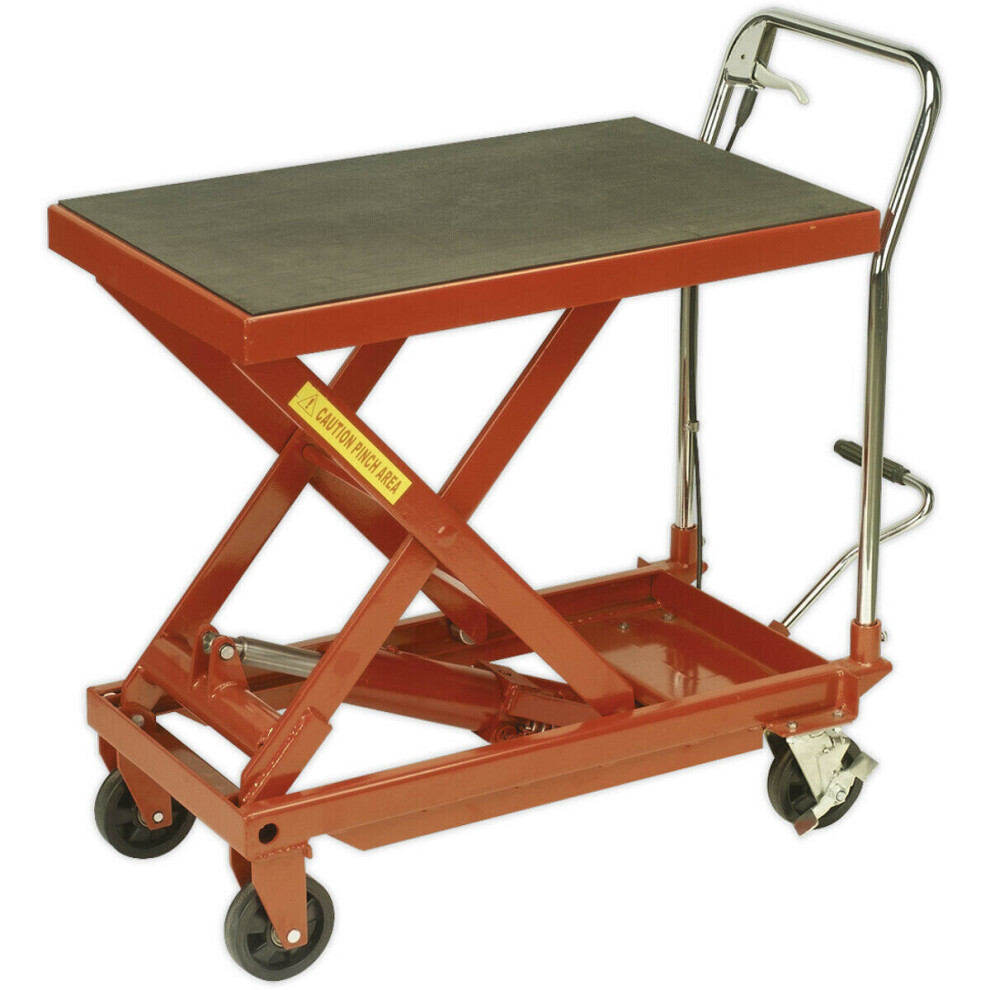 Heavy Duty Hydraulic Platform Truck - 500Kg Capacity - Safety Release Mechanism 5056524279786
