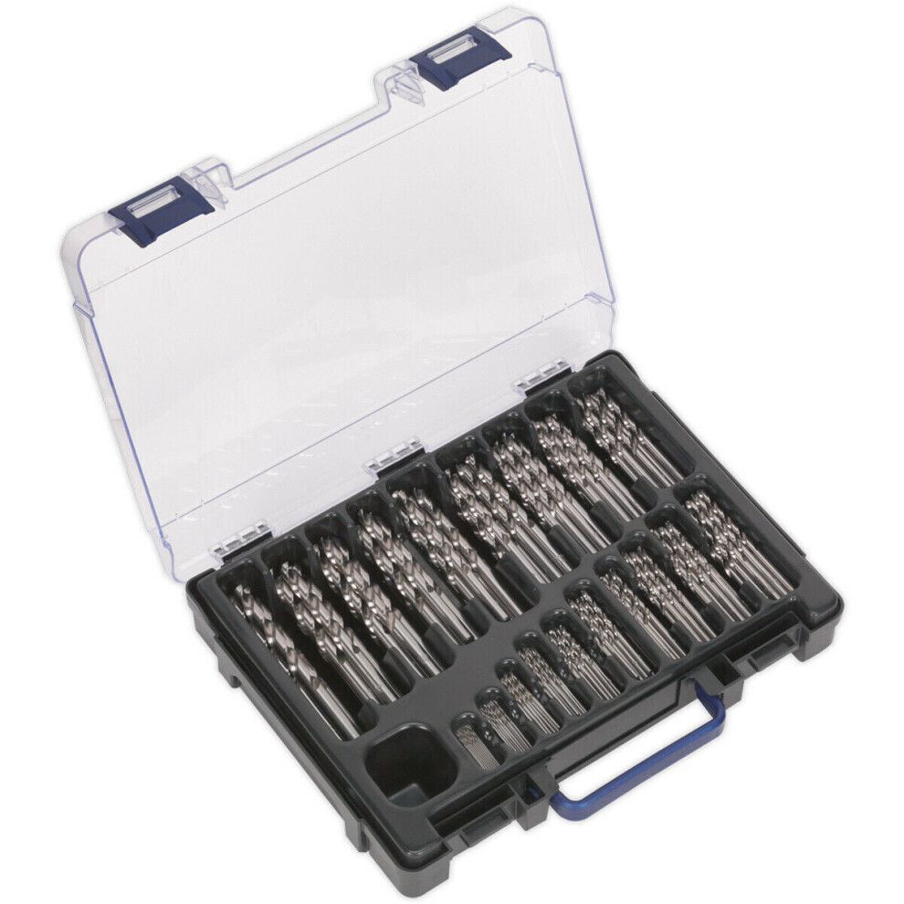 Loops 170 Piece Fully Ground Hss Drill Bit Assortment - 1Mm To 10Mm - Split Point Tips