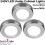 Loops 3x LED Kitchen Cabinet Spotlights *240V* NATURAL WHITE Surface Flush Mount Light 2