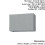 Loops Straight Sided Rectangle Lamp Shade Grey Cotton Fabric 40W E27 or B22 GLS 2