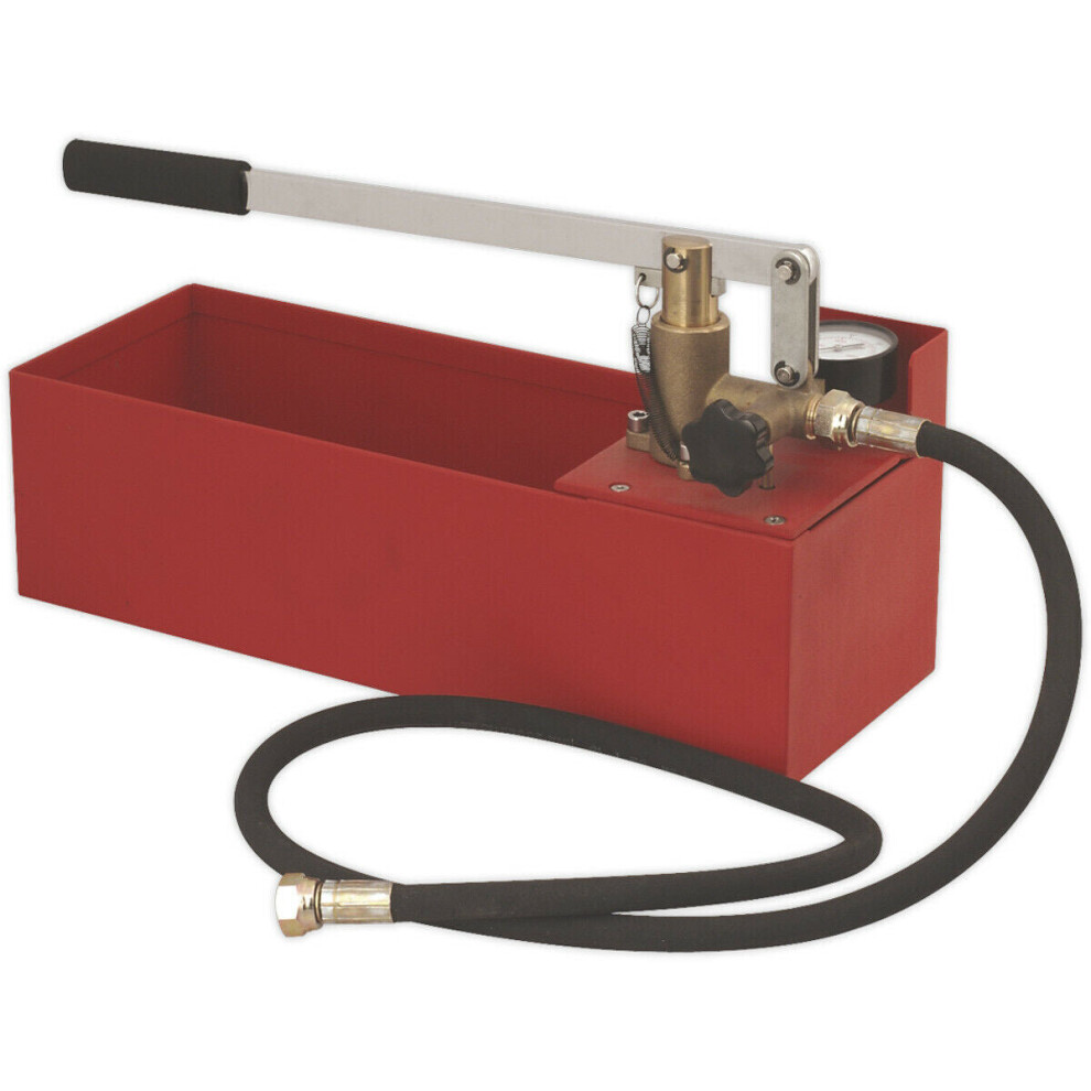 Heating System Pressure Tester - 10L Capacity - Pressure Gauge - Water Filter