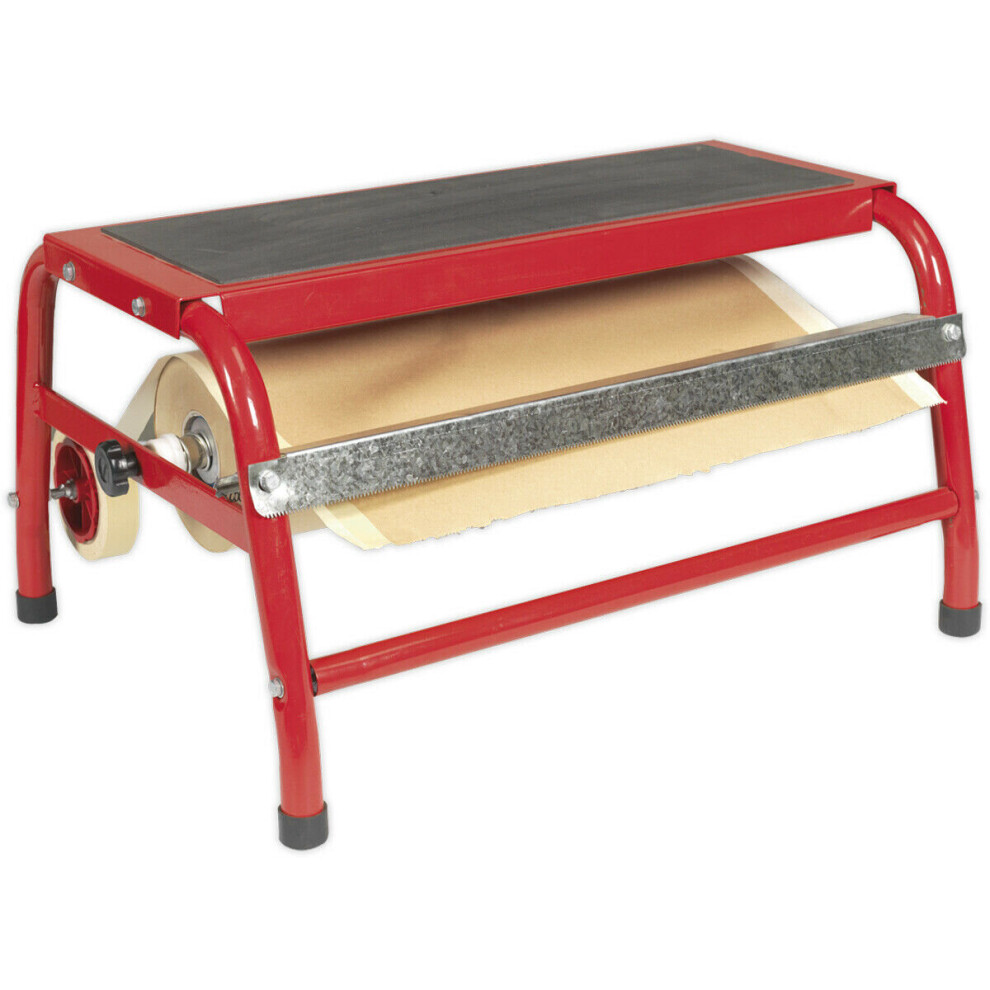 Masking Paper Dispenser Step-Up Platform - Holds 1 x 450mm Roll - Bodyshop