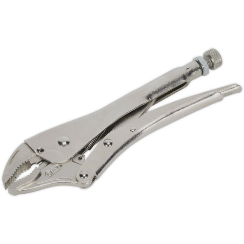 Loops 230mm Locking Pliers - Curved Deeply Serrated 45mm Jaws - Hardened Teeth 2