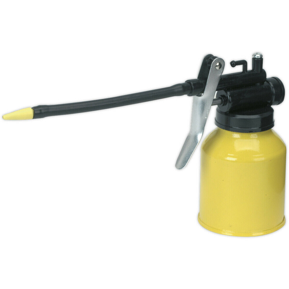 180ml Metal Oil Can - Flexible Spout - Trigger Operated -  High Pressure Spray