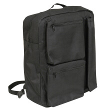 Multi Compartment Lined Scooter Crutch Bag - Carry Handle - Padded Storage