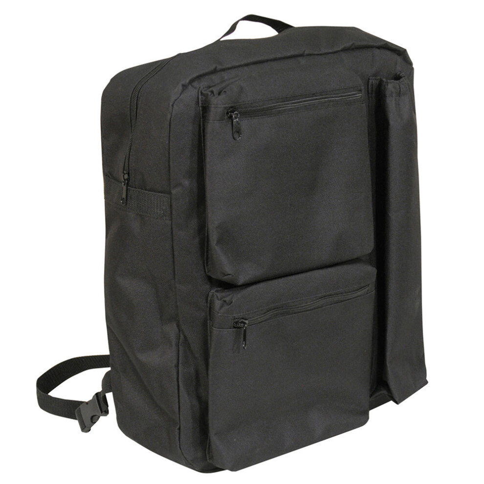 Loops Multi Compartment Lined Scooter Crutch Bag - Carry Handle - Padded Storage