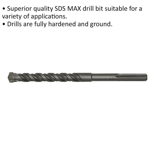 Loops 20 x 320mm SDS Max Drill Bit - Fully Hardened & Ground - Masonry Drilling 1