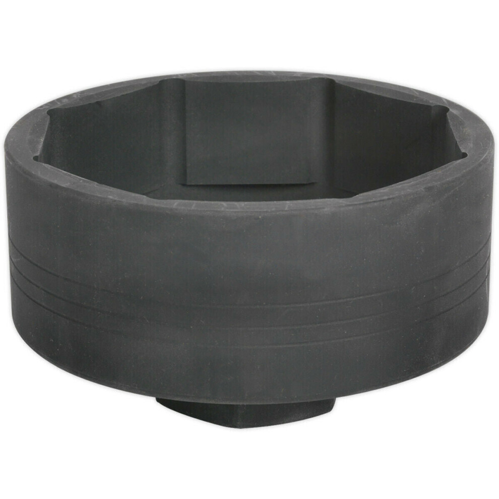 115mm Wheel Shaft Cover Nut Socket - 1" Sq Drive - 8 Pt Impact Bit - For Volvo