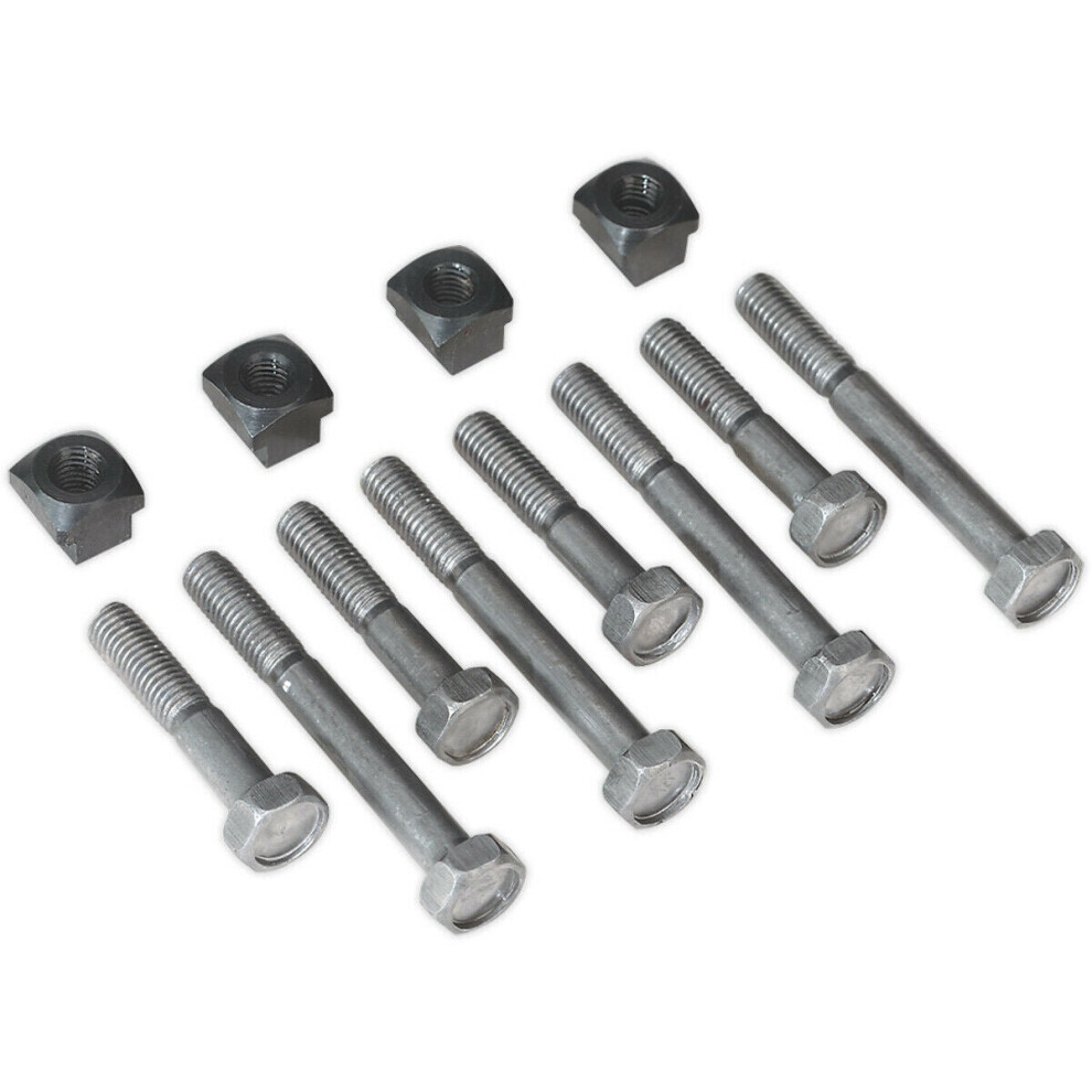 12 Piece T-Nut & Bolt Set - Suitable for ys08834 6 Speed Metalworking Lathe