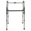 Loops Dual Rise Lightweight Aluminium Folding Walking Frame - Height Adjustable Legs 4