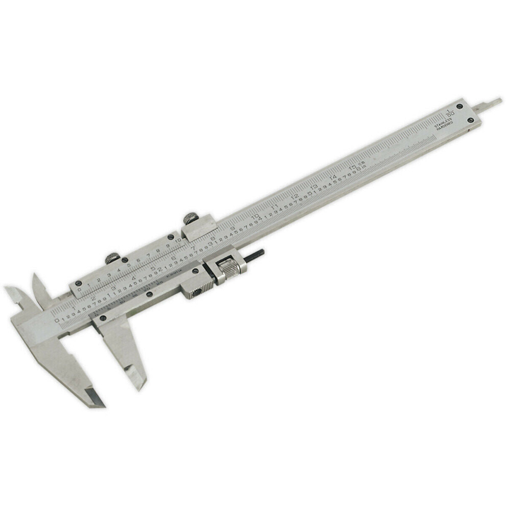 Loops 150Mm Vernier Calipers - Hardened & Tempered - Dual Locking Carriage - Case