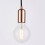 Loops Multi Light Ceiling Pendant 6 Bulb Gloss Copper Industrial Adjustable Hang Hook 3