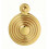 Loops 32mm Lock Profile Escutcheon Reeded Design Polished Brass Keyhole Cover 2