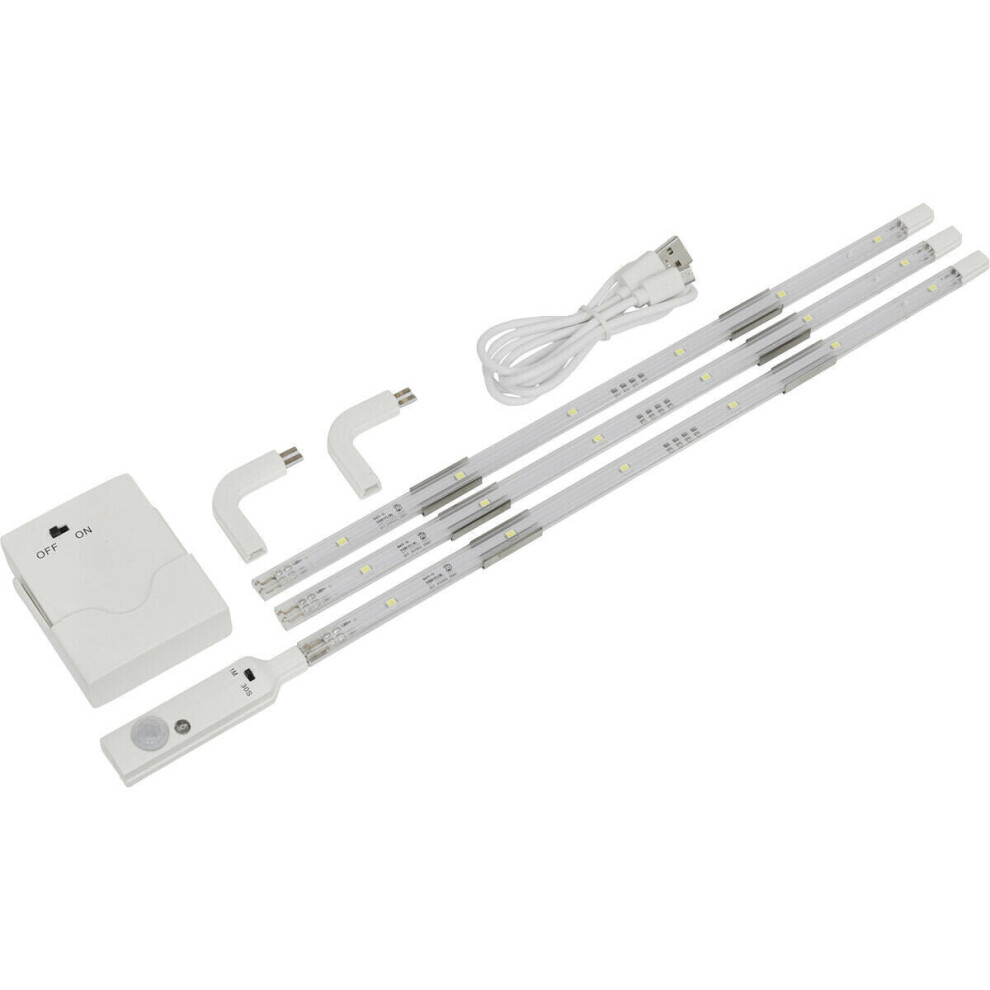 Loops Led Strip Lighting Pack - Pir & Cds Sensor Detector - Usb Or Battery Powered