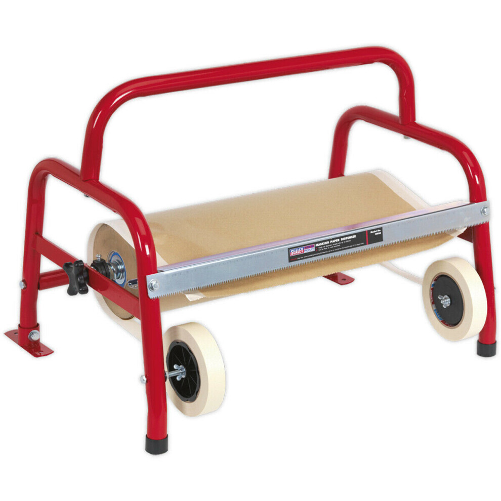 Loops Floor Mounted Masking Paper Dispenser - Holds 1 X 450Mm Roll - Bodyshop