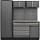 Loops Garage Storage System - 1960 x 460 x 2000mm - 36mm Pressed Wood Work Surface 4