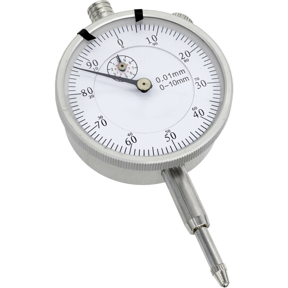 Metric Dial Gauge Indicator - 10Mm Travel - Mounting Lug - Rotating Bezel 5056524255421