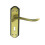 Loops PAIR Curved Handle on Sculpted Lock Backplate 180 x 48mm Florentine Bronze 4