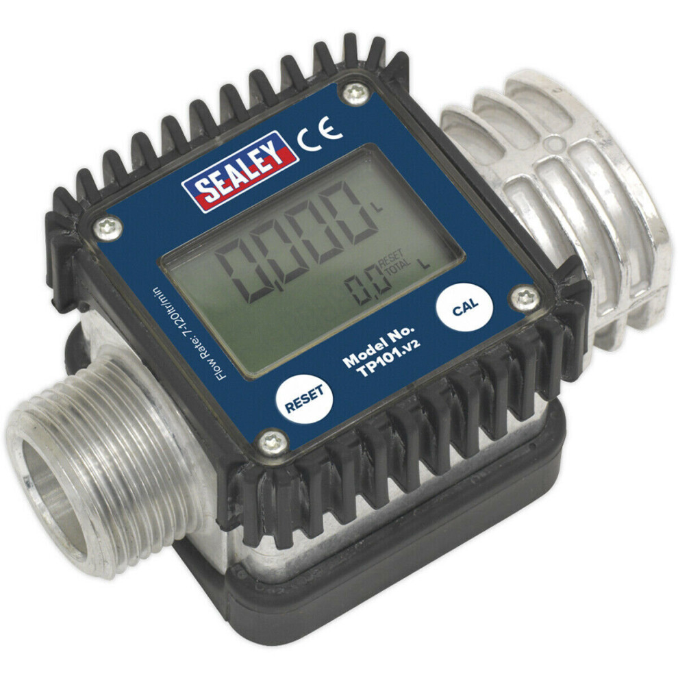 Digital Diesel & Fluid Flow Meter - Lcd Display - Flow Rate Indication - Ip65 5056581935038