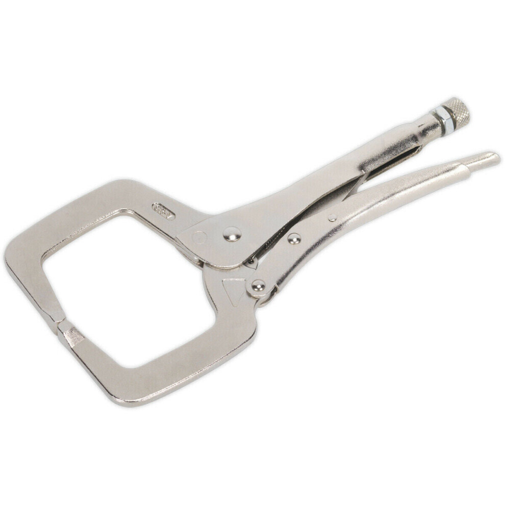Loops 280Mm Locking C-Clamp Pliers - 90Mm Capacity Jaws - One-Handed Operation