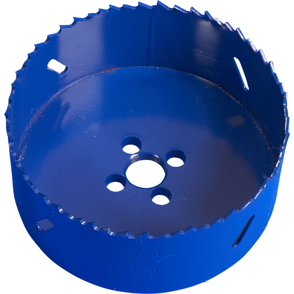 Loops 102Mm Hss Hole Saw Blade - Milled Teeth - Bi-Metal M3 Steel Long Lasting Drill
