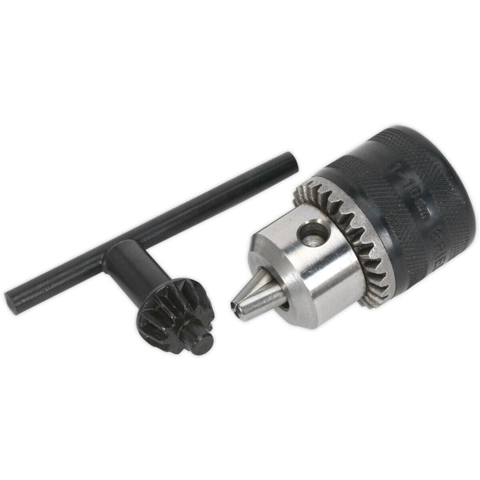 Loops 10Mm Drill Chuck & Key - 3/8" X 24 Unf Thread - Cordless Power Tool Key