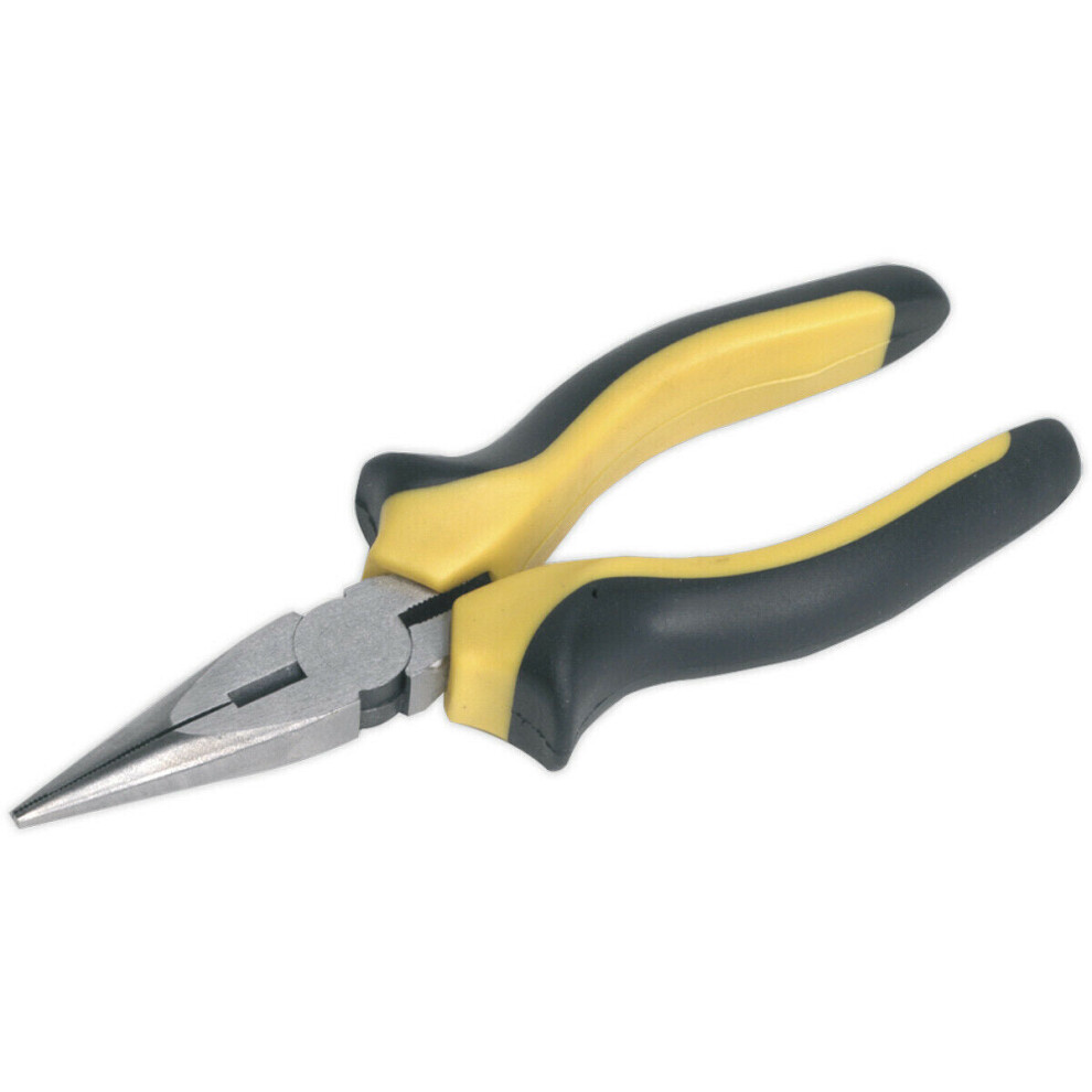 Loops 150Mm Long Nose Pliers - Comfort Grip - Corrosion Resistant - Hardened Steel