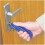 Blue Three Key Turner Aid - Large Easy to Hold Handle - Folding Keys Turning Aid 4