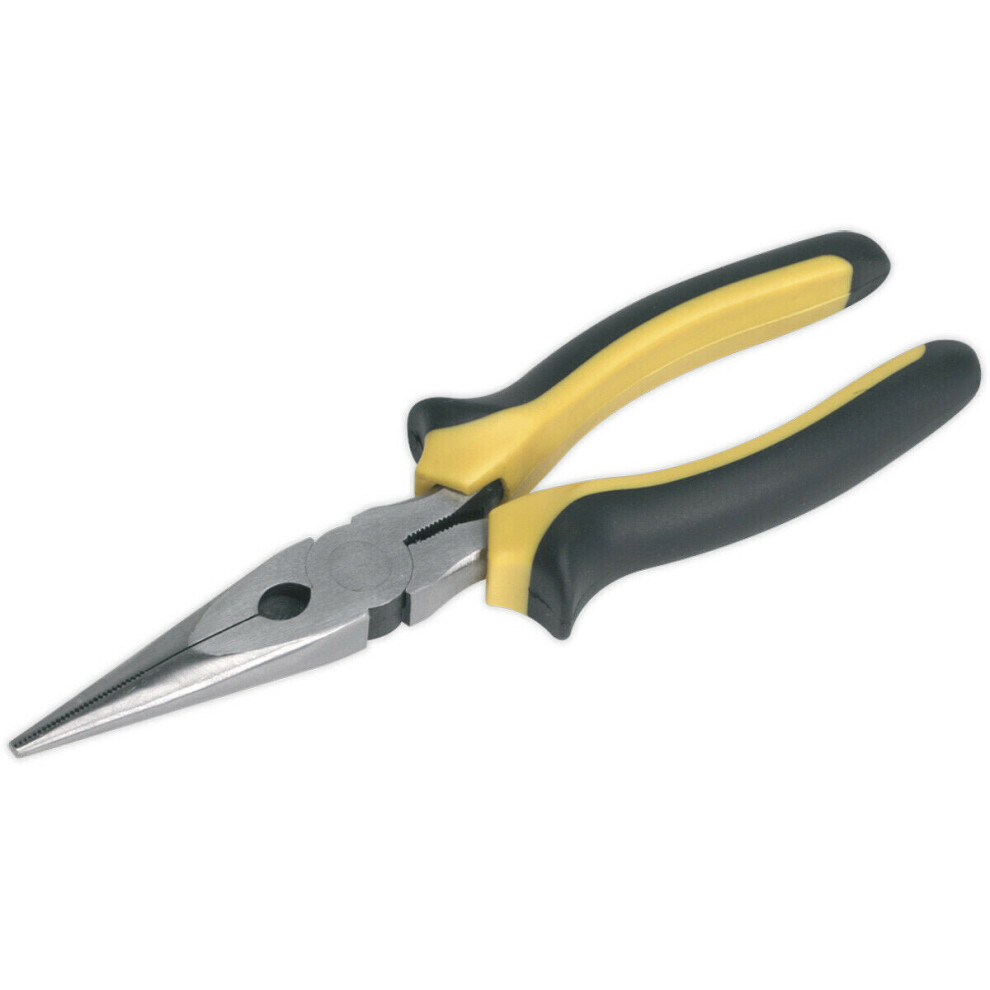 Loops 200Mm Long Nose Pliers - Comfort Grip - Corrosion Resistant - Hardened Steel