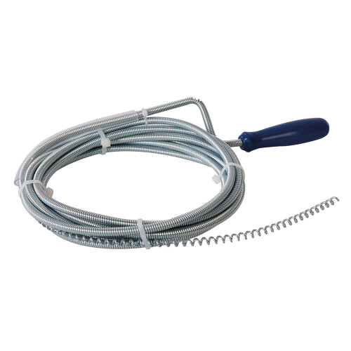 Loops 3m Corkscrew Drain Auger Probe Flexible Spring Wire Waste Pipe Unblocking Tool