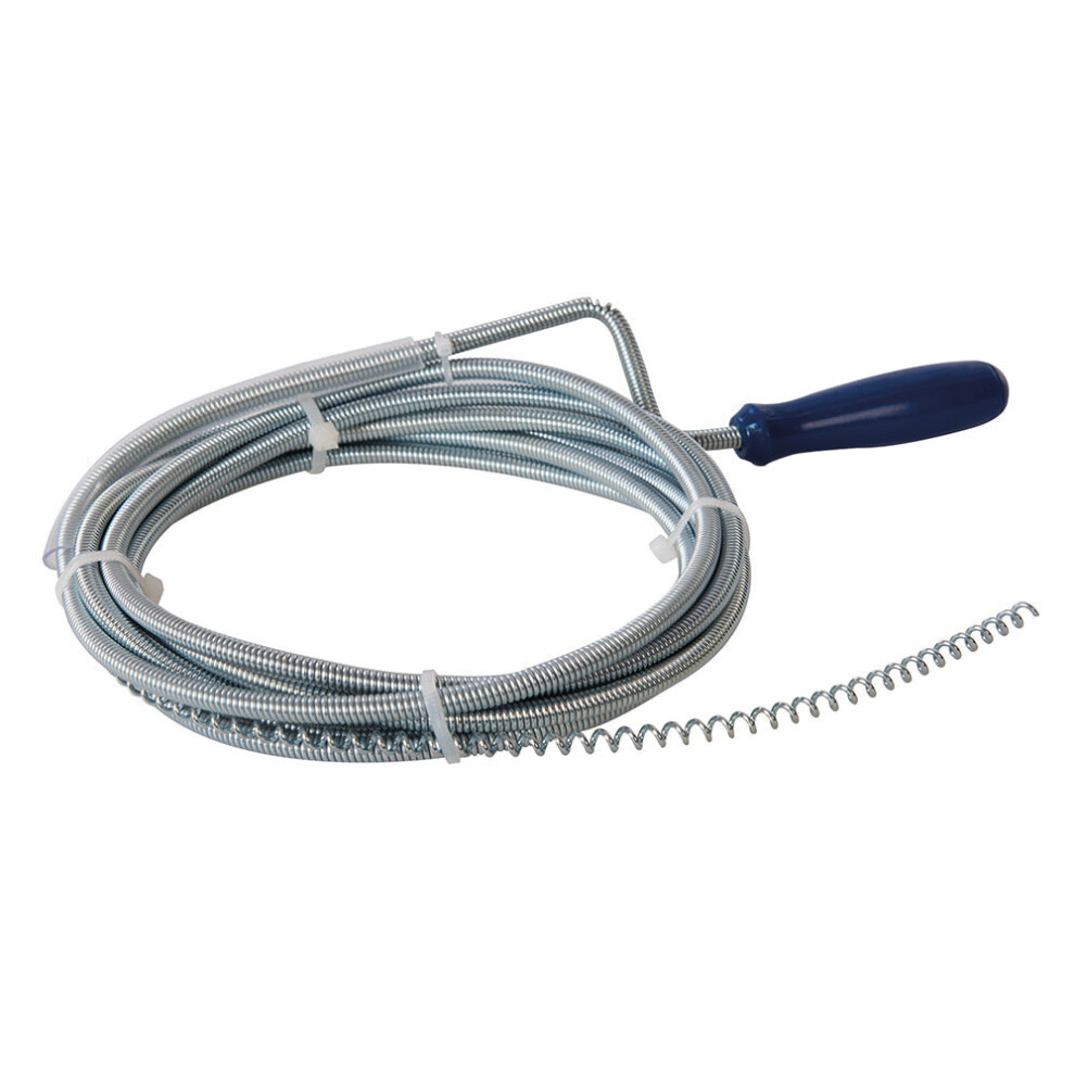 Loops 3M Corkscrew Drain Auger Probe Flexible Spring Wire Waste Pipe Unblocking Tool