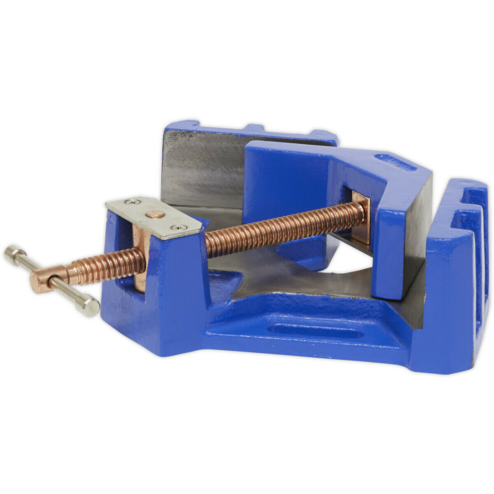 Loops 215Mm Welding Vice - Self-Centring Swivel Jaw - 90 Degree Angle Welding Aid