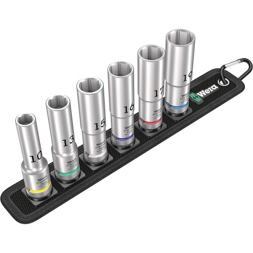 Wera Wera 05004565001 Belt C Deep 1 Socket Set, Colour, Size