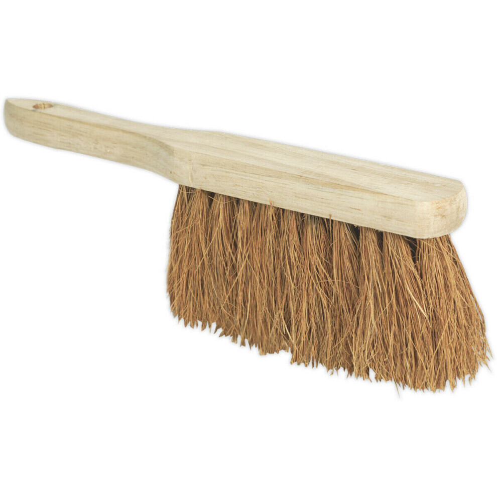 11 Inch Soft Bristled Hand Brush - Ergonomic Hardwood Handle - Hanging Hole