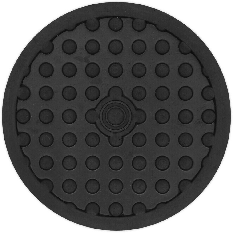 Safety Rubber Jack Pad - Type B Design - 106.5mm Circle - Fits Over Jack Saddle-image-OPC-P8WM6PQ-NEW