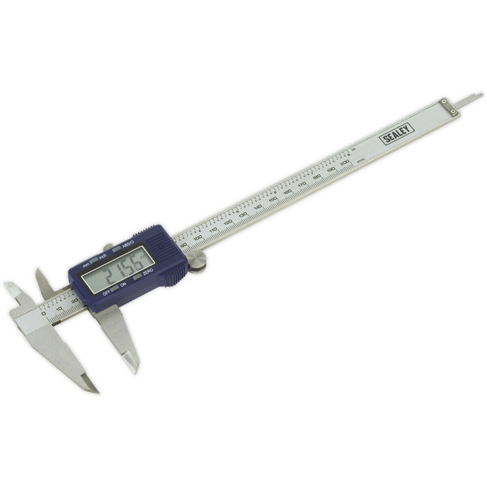 Loops 200Mm Digital Vernier Calipers - Hardened & Tempered - Lcd Display - Case