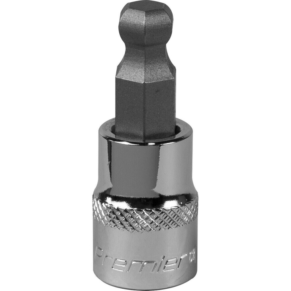 9mm Ball-End Hex Socket Bit - 3/8" Square Drive - Chrome Vanadium Wrench Socket