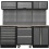 Loops Garage Storage System - 2040 x 460 x 2000mm - 36mm Pressed Wood Work Surface 1